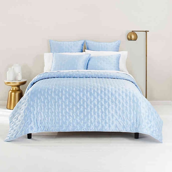 light blue euro sham